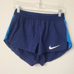 NEW Nike Womens Pro Elite Running Shorts Made In USA AO8485-XXX Size M Blue
